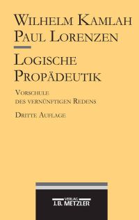 Book Cover for Logische Propädeutik by Wilhelm Kamlah, Paul Lorenzen