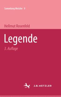 Book Cover for Legende by Hellmut Rosenfeld
