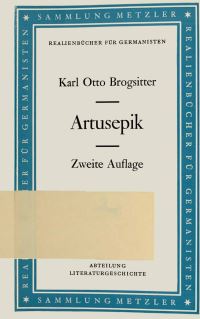 Book Cover for Artusepik by Karl Otto Brogsitter