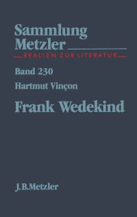 Book Cover for Frank Wedekind by Hartmut Vincon