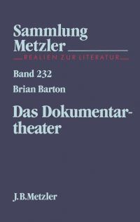 Book Cover for Das Dokumentartheater by Brian Barton