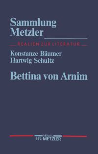 Book Cover for Bettina Von Arnim by Konstanze Bäumer, Hartwig Schultz