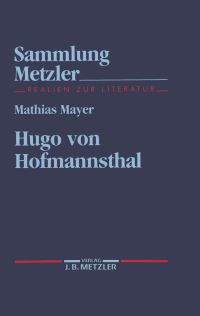 Book Cover for Hugo Von Hofmannsthal by Mathias Mayer