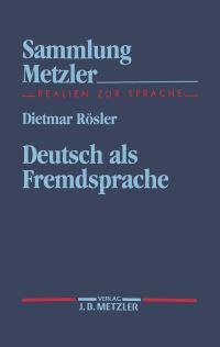 Book Cover for Deutsch Als Fremdsprache by Dietmar Rösler