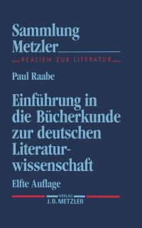 Book Cover for Einführung in Die Bücherkunde Zur Deutschen Literaturwissenschaft by Paul Raabe