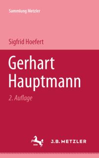 Book Cover for Gerhart Hauptmann by Sigfrid Hoefert