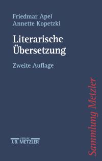 Book Cover for Literarische Übersetzung by Friedmar Apel, Annette Kopetzki