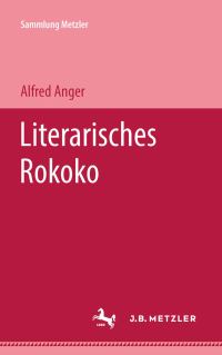 Book Cover for Literarisches Rokoko by Alfred Anger