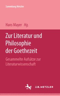 Book Cover for Zur Literatur Und Philosophie Der Goethezeit by Theodor Wilhelm Danzel