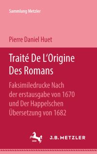 Book Cover for Traité De L'Origine Des Romans by Pierre Daniel Huet