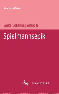 Book Cover for Spielmannsepik by Walter Hohannes Schröder