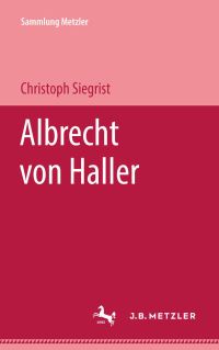 Book Cover for Albrecht Von Haller by Christoph Siegrist