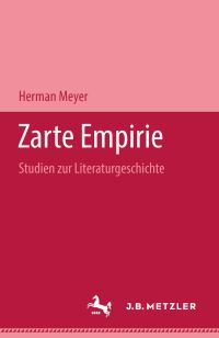Book Cover for Zarte Empirie by Herman Meyer