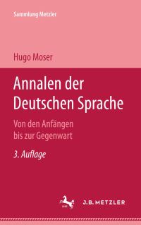 Book Cover for Annalen Der Deutschen Sprache by Hugo Moser