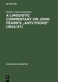 Book Cover for A Linguistic Commentary on John Fearn's 