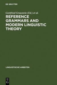Book Cover for Reference Grammars and Modern Linguistic Theory by Gottfried Graustein, Gerhard Leitner