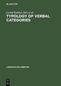 Book Cover for Typology of Verbal Categories by Leonid Kulikov, Heinz Vater