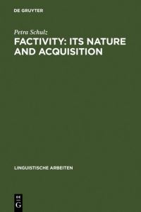 Book Cover for Factivity by Petra Schulz