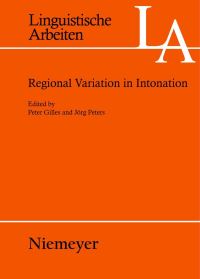 Book Cover for Regional Variation in Intonation by Peter Gilles, Jörg Peters