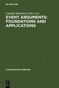 Book Cover for Event Arguments by Claudia Maienborn, Angelika Wöllstein
