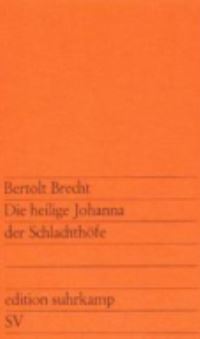 Book Cover for Die Heilige Johanna Der Schlachthofe by Bertolt Brecht