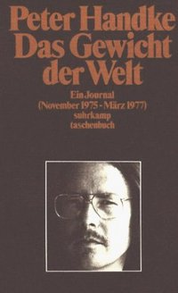 Book Cover for Das Gewicht Der Welt by Peter Handke