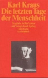 Book Cover for Die Letzen Tage Der Menschheit by K Kraus