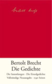 Book Cover for Gedichte by Bertolt Brecht