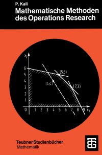 Book Cover for Mathematische Methoden Des Operations Research by Peter Kall