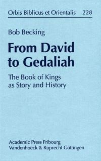 Book Cover for From David to Gedaliah by Bob Becking