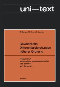 Book Cover for Gewöhnliche Differentialgleichungen Höherer Ordnung by Berane Edith