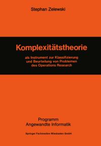 Book Cover for Komplexitätstheorie by Stephan Zelewski
