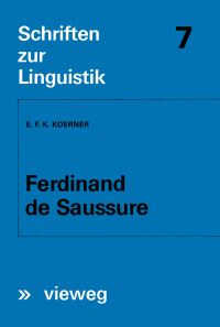 Book Cover for Ferdinand De Saussure by Ernst F K Koerner