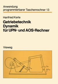 Book Cover for Getriebetechnik Dynamik Für UPN- Und AOS-Rechner by Hanfried Kerle