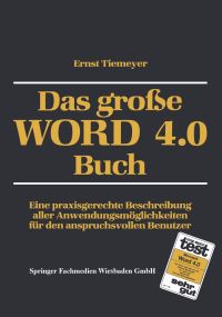 Book Cover for Das Groe WORD 4.0 Buch by Ernst Tiemeyer