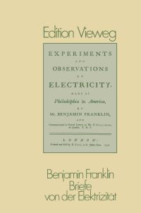 Book Cover for Briefe Von Der Elektrizität by Benjamin Franklin