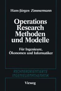 Book Cover for Methoden Und Modelle Des Operations Research by HansJürgen Zimmermann