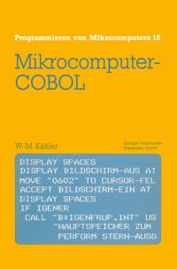 Book Cover for Mikrocomputer-COBOL by WolfMichael Kähler
