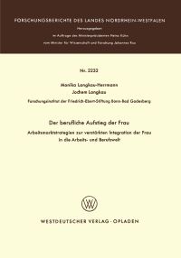 Book Cover for Der Berufliche Aufstieg Der Frau by Monika LangkauHerrmann