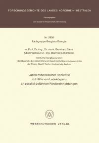 Book Cover for Laden Mineralischer Rohstoffe Mit Hilfe Von Ladekörpern an Parallel Geführten Förderereinrichtungen by Bernhard Sann