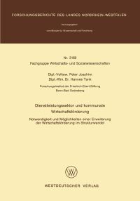 Book Cover for Dienstleistungssektor Und Kommunale Wirtschaftsförderung Fachgruppe Wirtschafts- Und Sozialwissenschaften by Peter Joachim