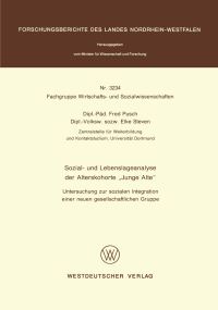 Book Cover for Sozial- Und Lebenslageanalyse Der Alterskohorte 