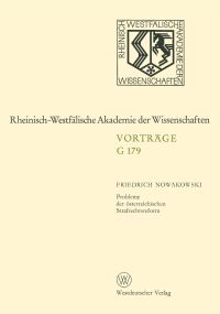 Book Cover for Probleme Der Österreichischen Strafrechtsreform by Friedrich Nowakowski