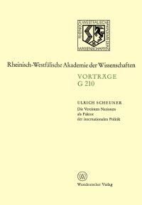 Book Cover for Die Vereinten Nationen Als Faktor Der Internationalen Politik by Ulrich Scheuner