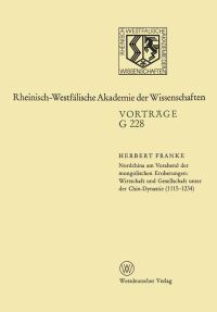 Book Cover for Nordchina Am Vorabend Der Mongolischen Eroberungen, Wirtschaft Und Gesellschaft Unter Der Chin-Dynastie (1115-1234) by Herbert Franke