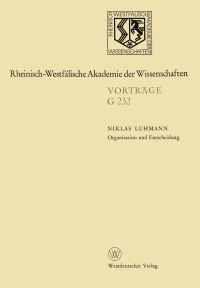 Book Cover for Organisation Und Entscheidung by Niklas Luhmann