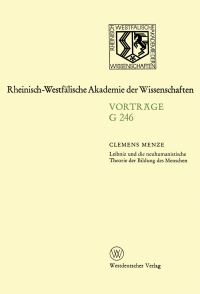 Book Cover for Leibniz Und Die Neuhumanistische Theorie Der Bildung Des Menschen by Clemens Menze