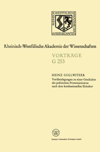 Book Cover for Voräberlegungen Zu Einer Geschichte Des Politischen Protestantismus Nach Dem Konfessionellen Zeitalter by Heinz Gollwitzer