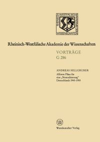 Book Cover for Geisteswissenschaften by Andreas Hillgruber