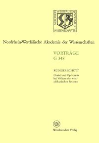 Book Cover for Orakel Und Opferkulte Bei Völkern Der Westafrikanischen Savanne by Rüdiger Schott